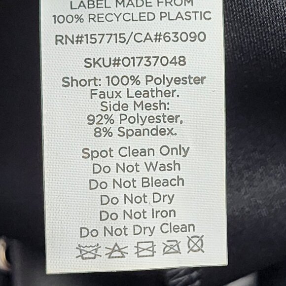 NWT Spirit Halloween Black Lace-Up Pirate Style Shorts Size M Goth Cosplay - Picture 7 of 8